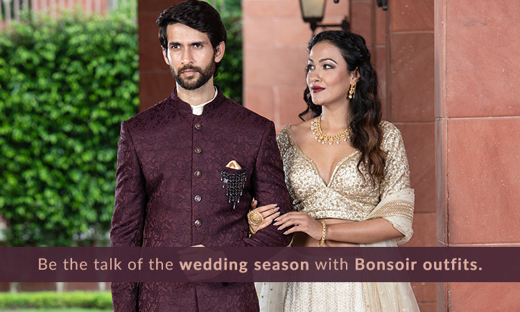 Be the talk of the wedding season with Bonsoir outfits