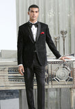 Black Full Embroidered Designer Tuxedo Suit