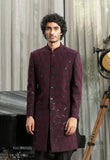 Maroon Designer Full Embroidered Indo
