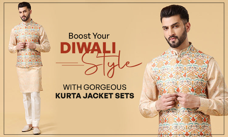Boost Your Diwali Style with Gorgeous Kurta Jacket Sets