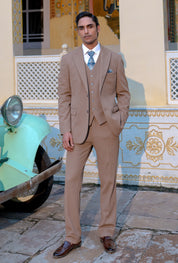 Beige Formal Suit