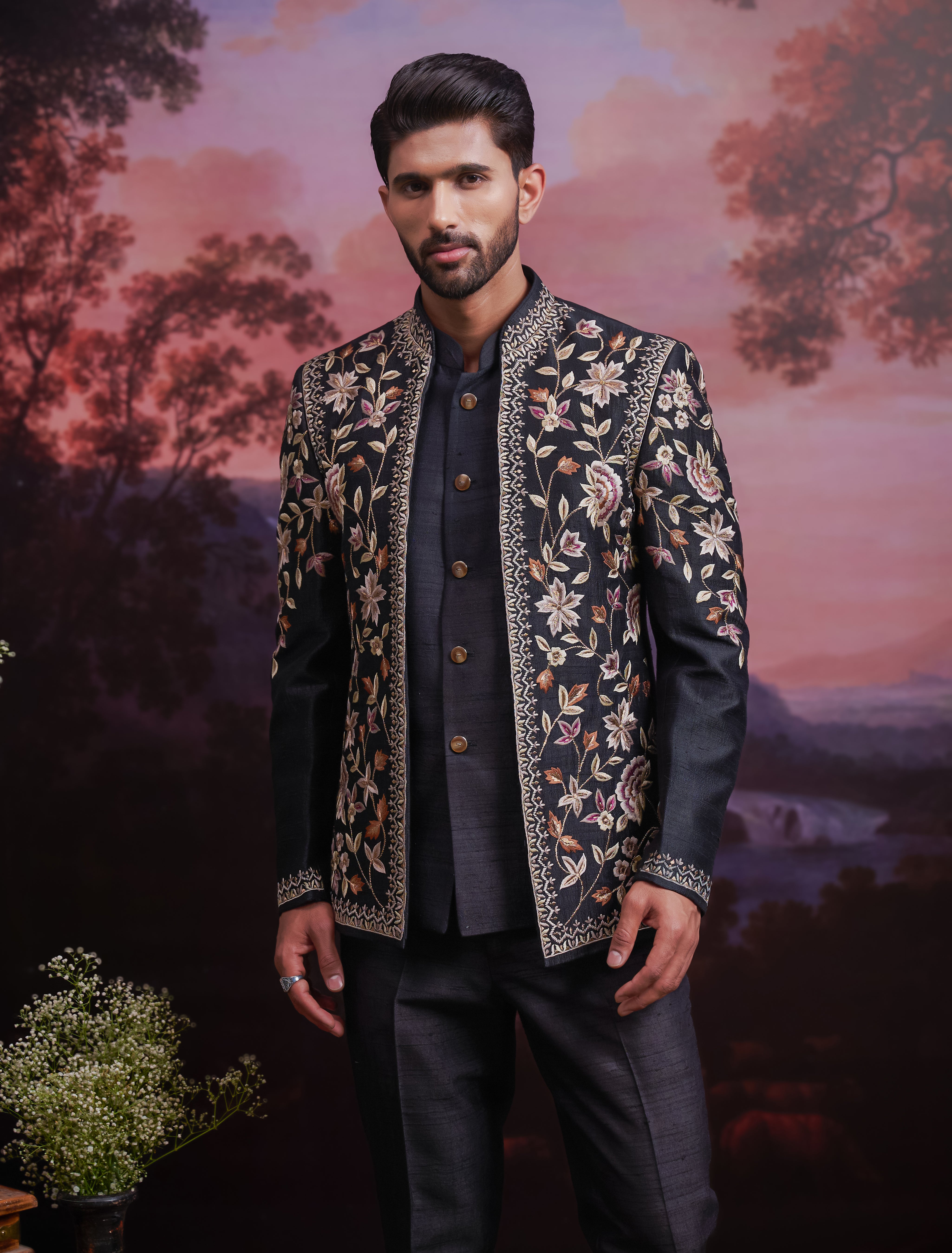 BlackRawSilkEmbroideredOpenBandhgala_5.jpg