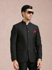 Elegant Black Bandhgala - Traditional Indian Attire
