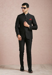 Men's Black Bandhgala - Simple and Sophisticated