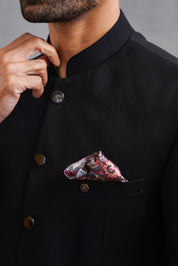 Black Basic Bandhgala