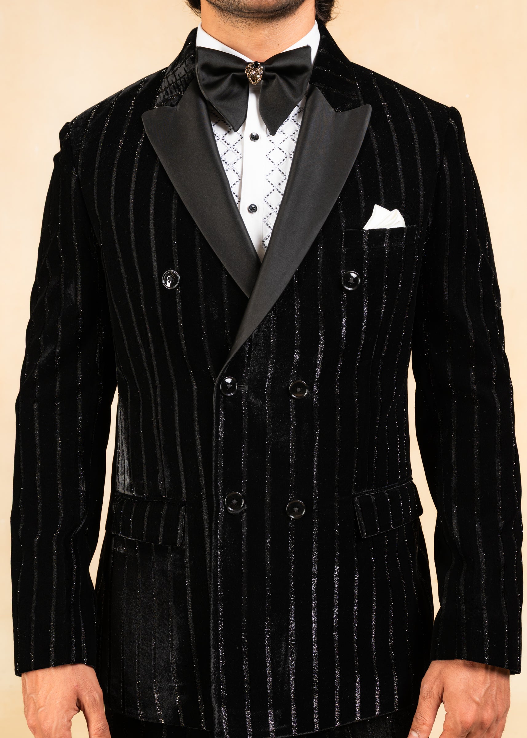 Black double breasted Blazer