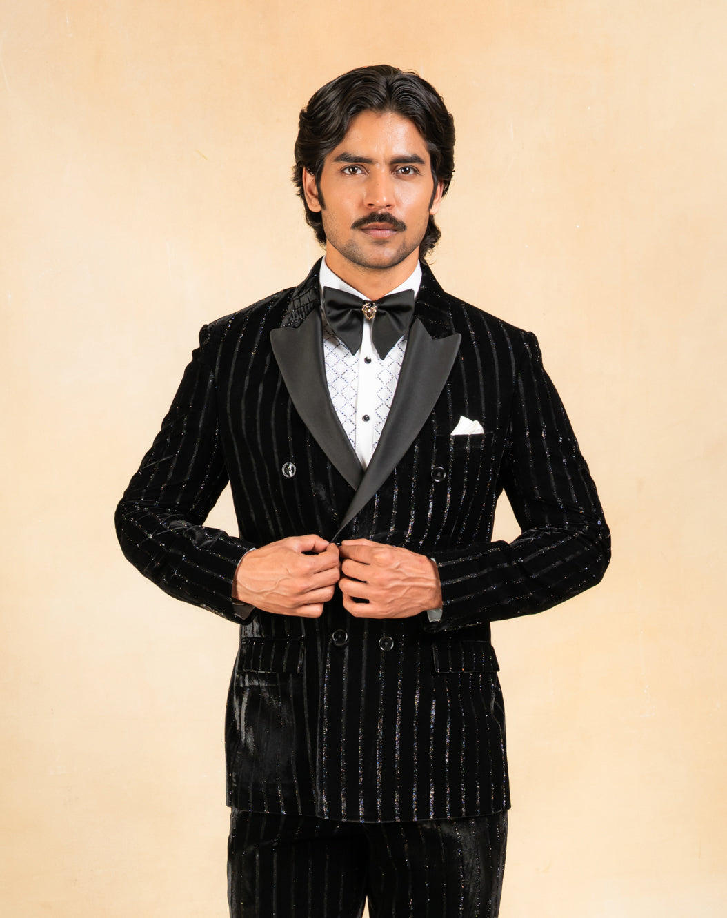 Black double breasted Blazer
