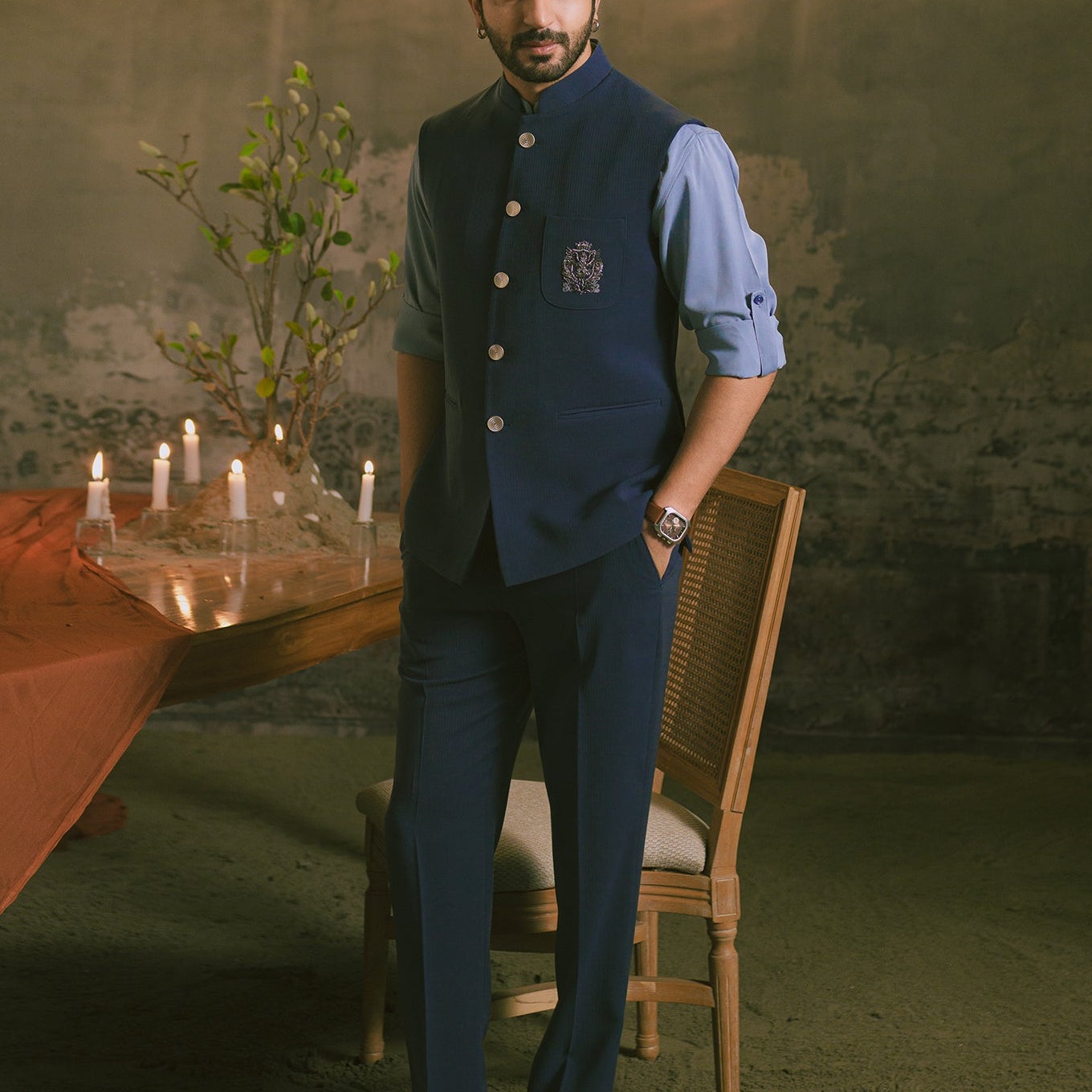 BlueHandEmbroideredNehruJacketOutfit3pc.jpg