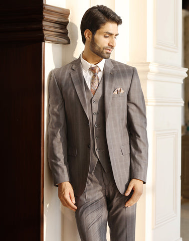 Black Self-check Tuxedo Set at Rs 25000.00/piece | New Items in Delhi | ID:  25334913555