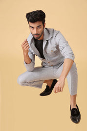 Grey Linen Blend co-ord set