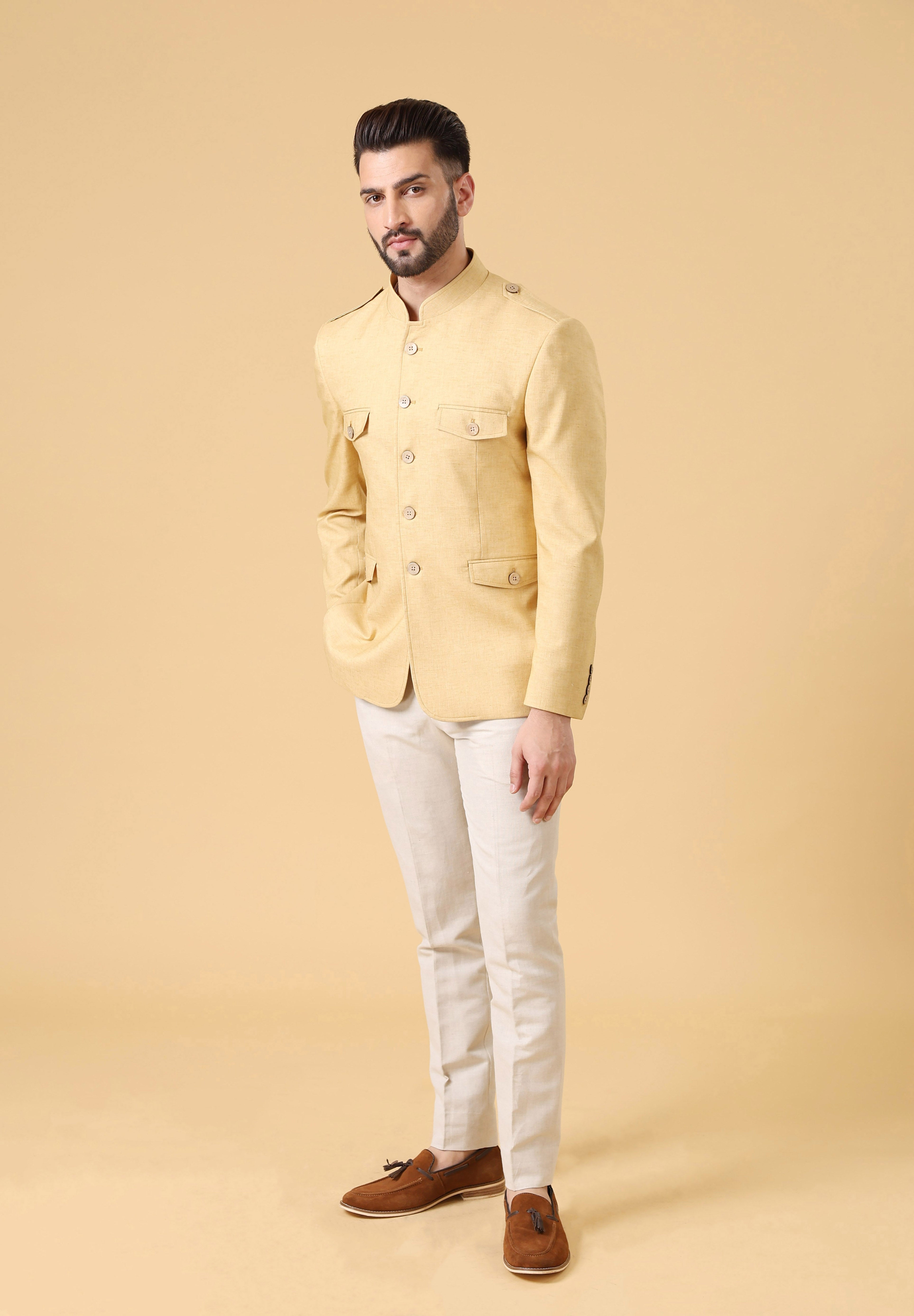 Yellow Linen Co-ord  Set