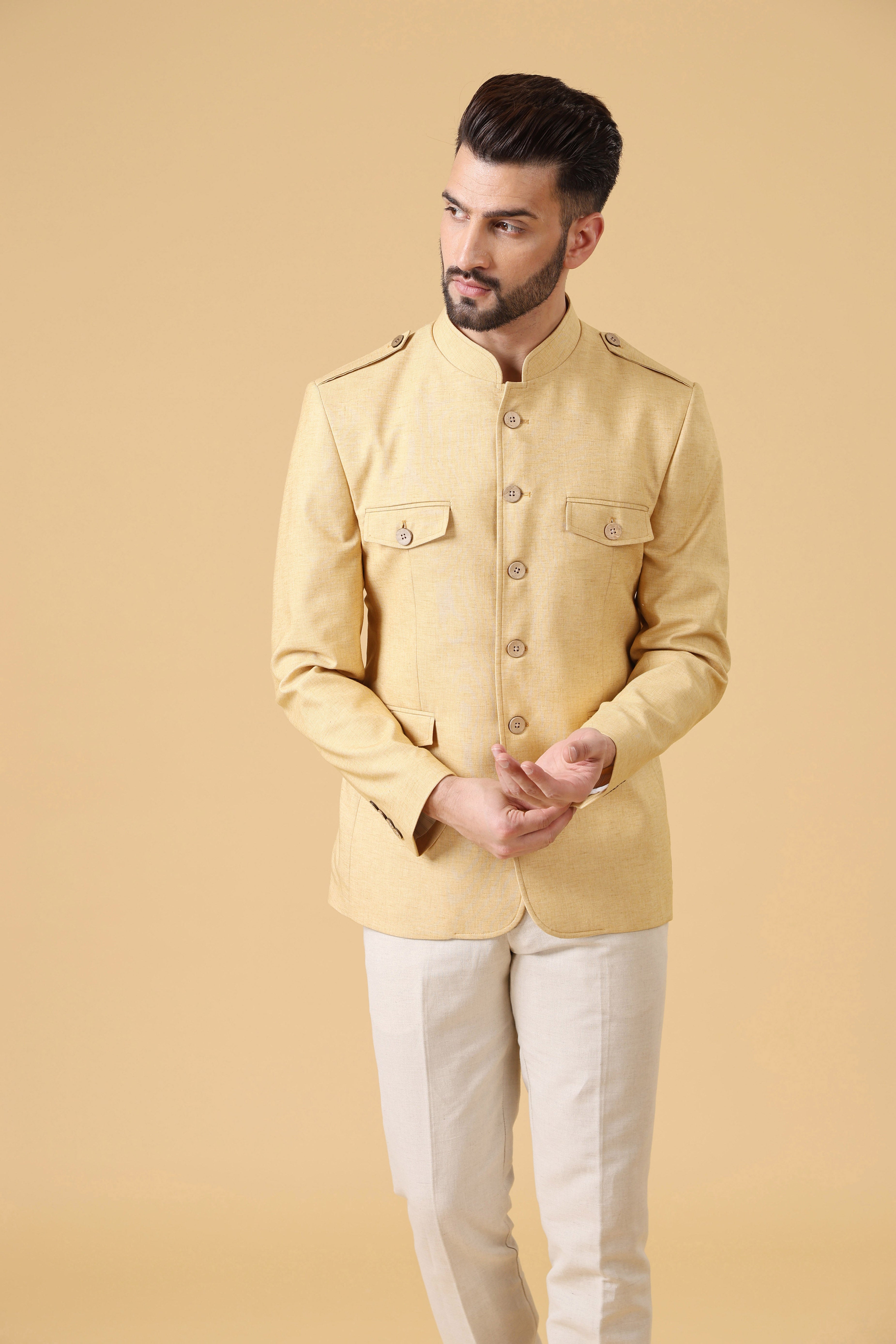 Yellow Linen Co-ord  Set