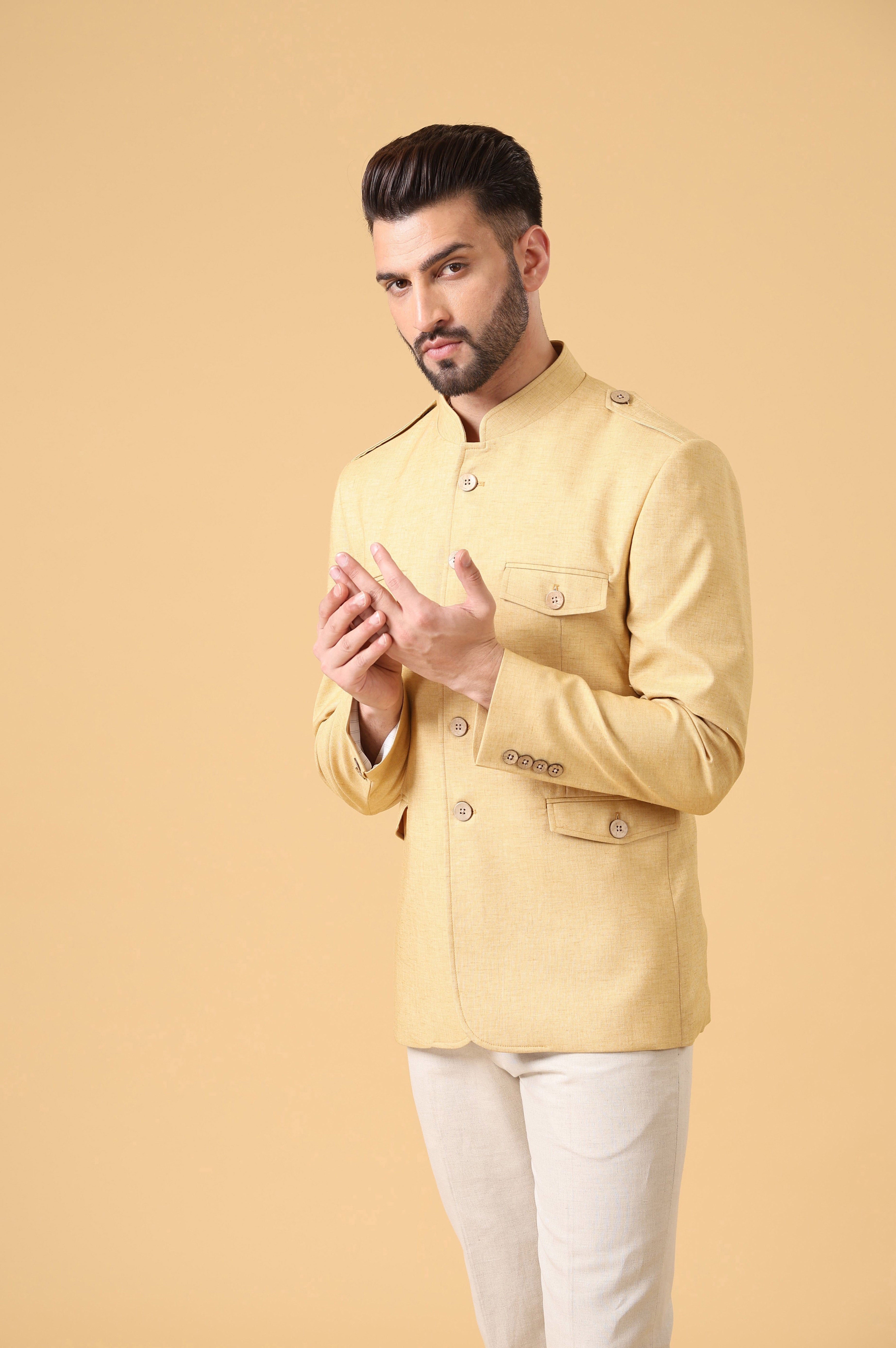 Yellow Linen Co-ord  Set