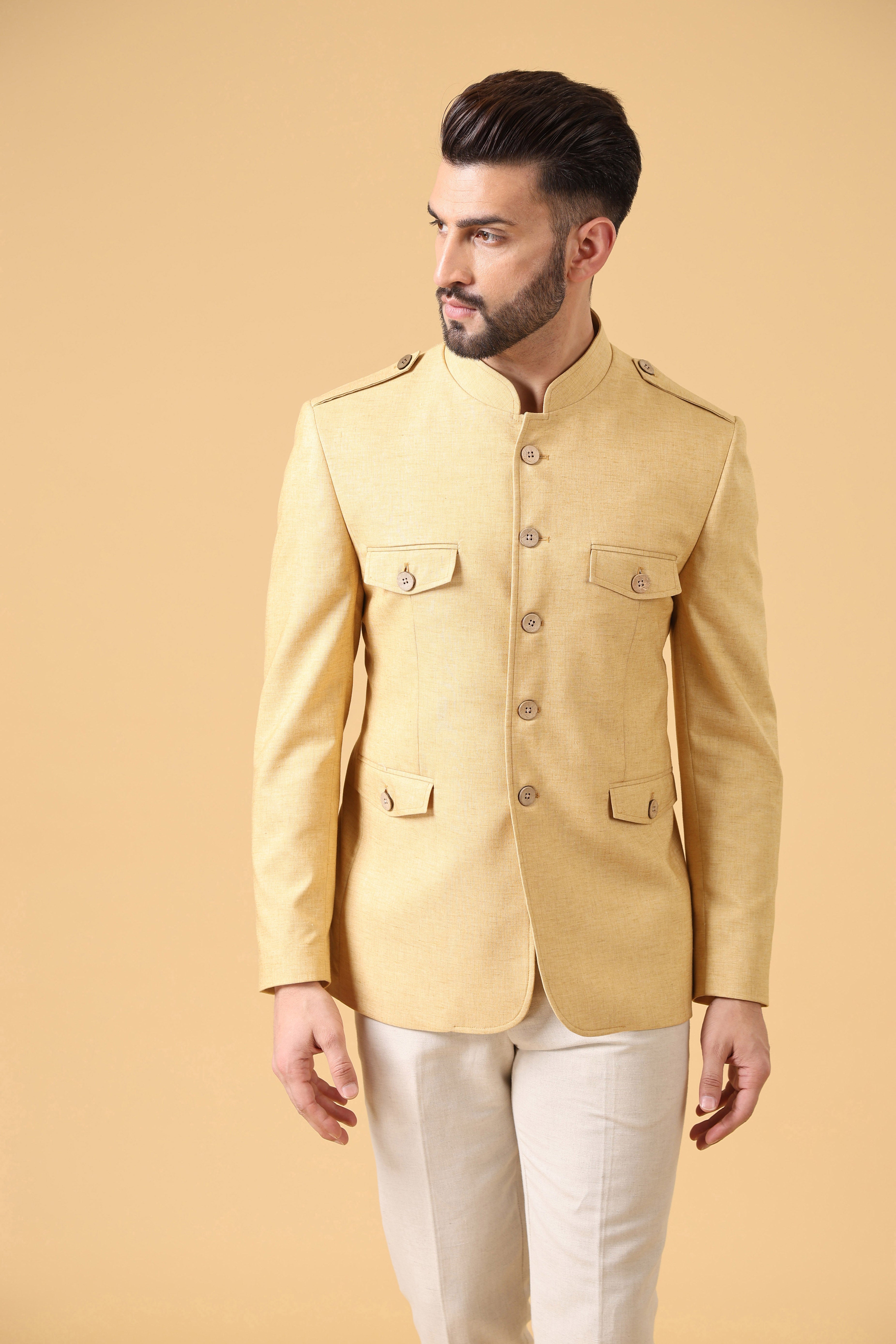 Yellow Linen Co-ord  Set