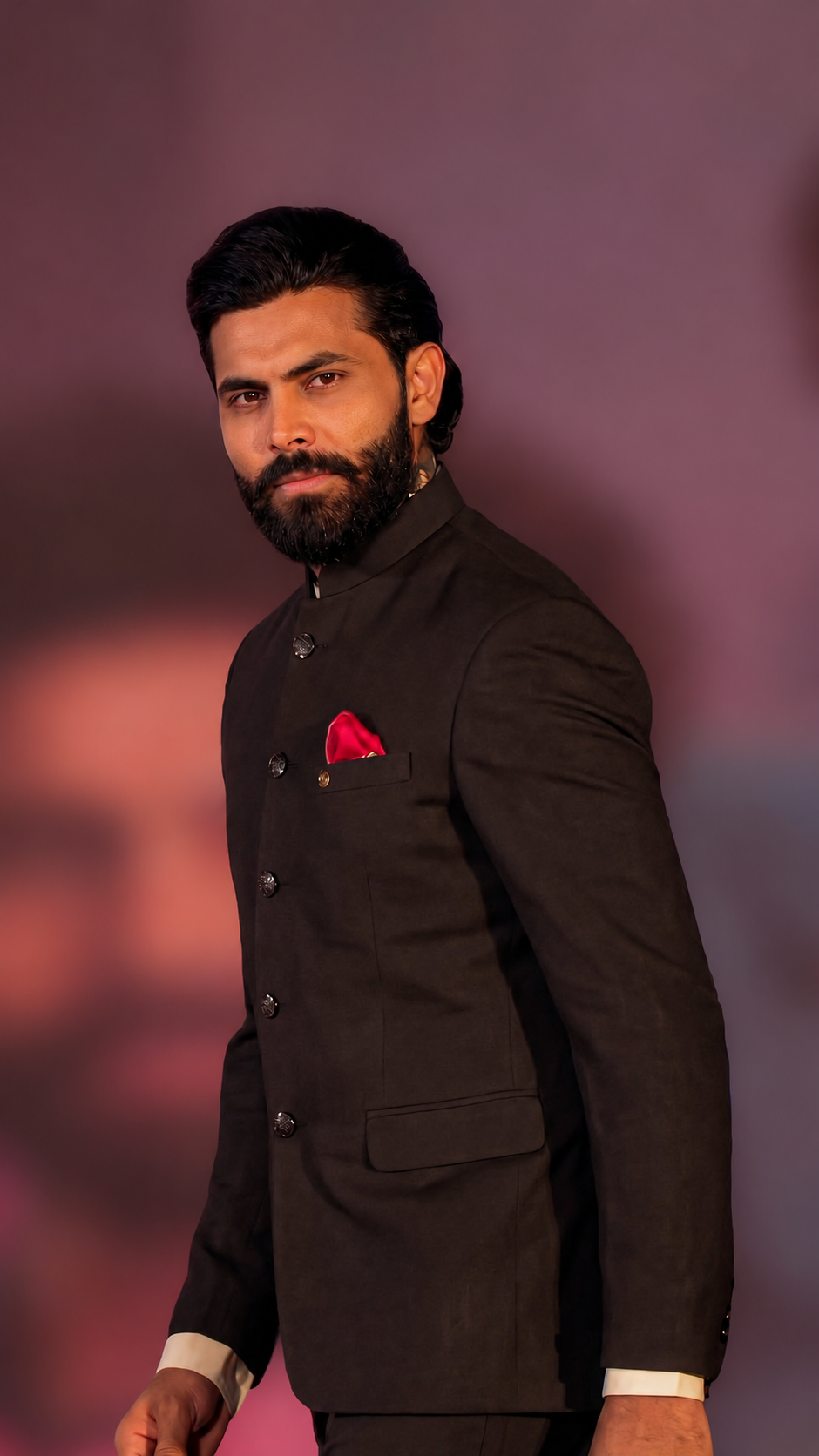 Ravindra Jadeja: Signature Black Bandhgala