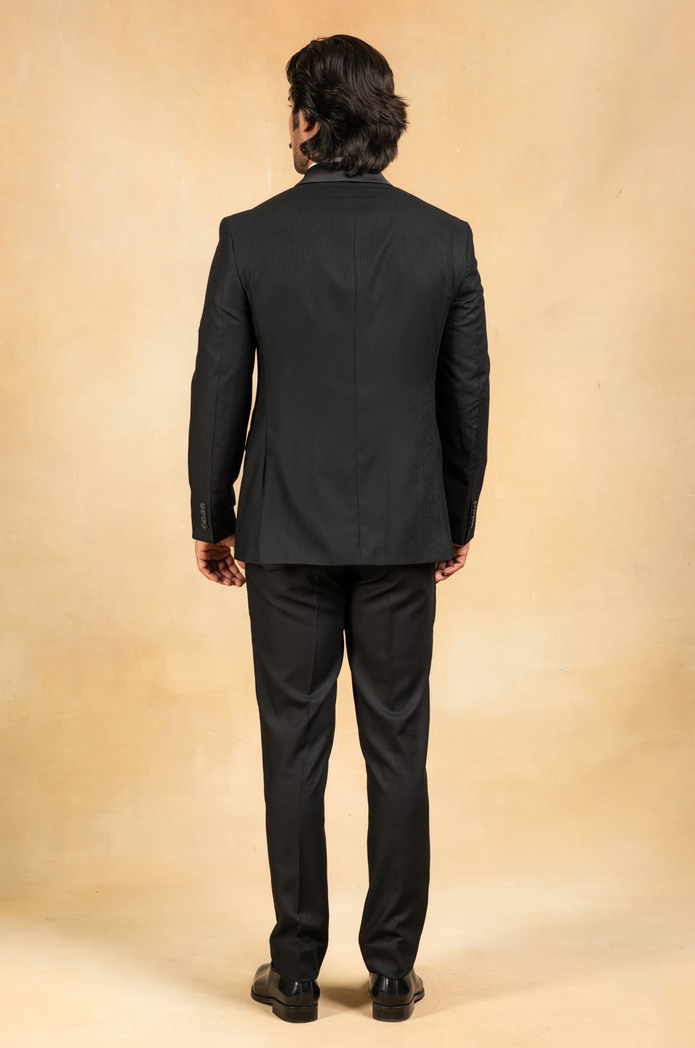 Classic Black Shawl collar tuxedo suit