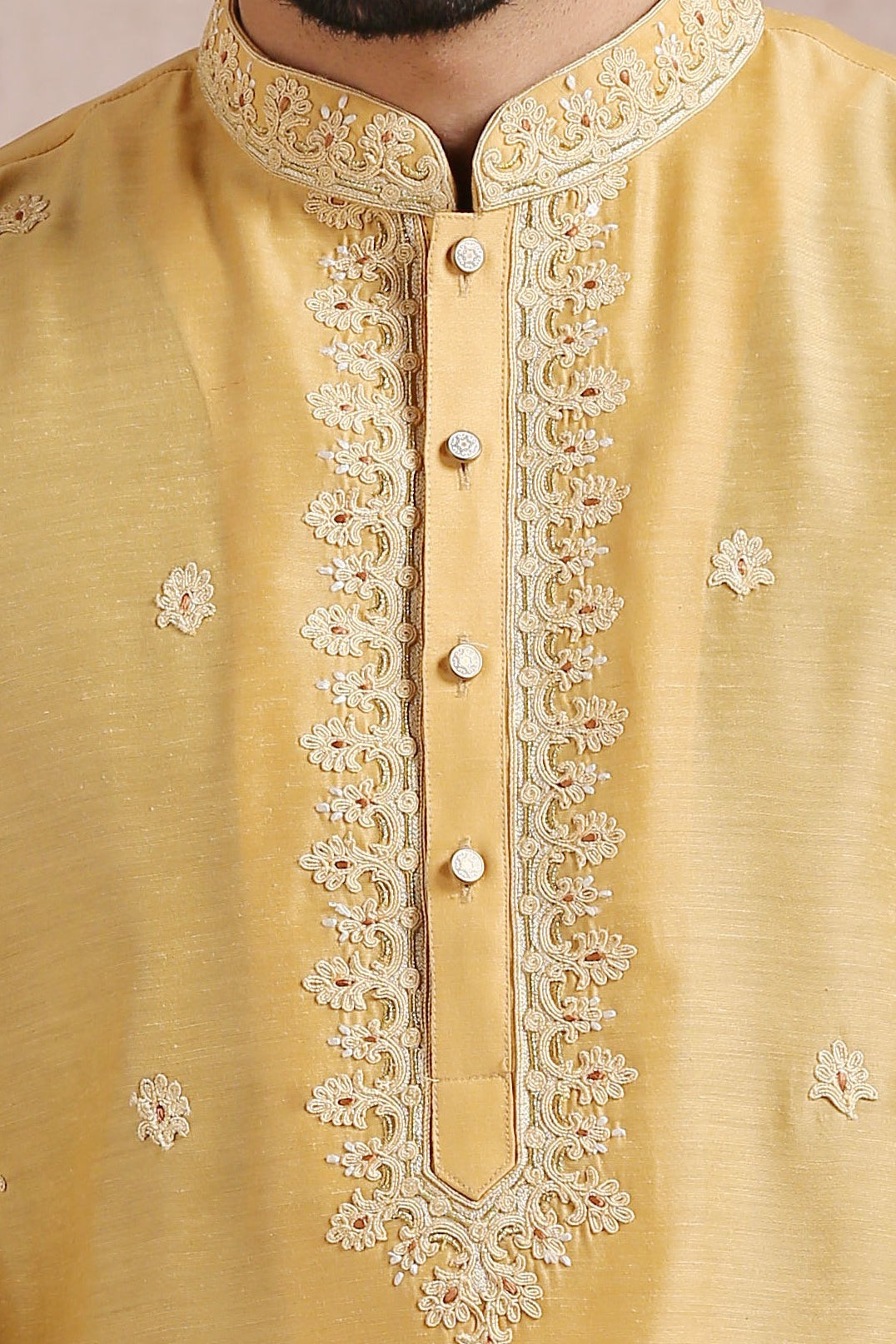 Stylish Yellow Kurta Set with Embroidery - Perfect for Festive Occasions

