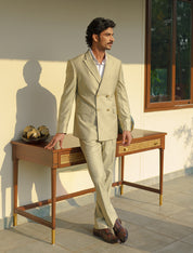 Green Broad stripe double breasted Suit