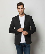 dark navy stripe Knitted Blazer