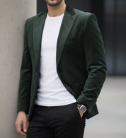 Green Velvet Party Blazer