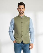 Green knitted Jacket