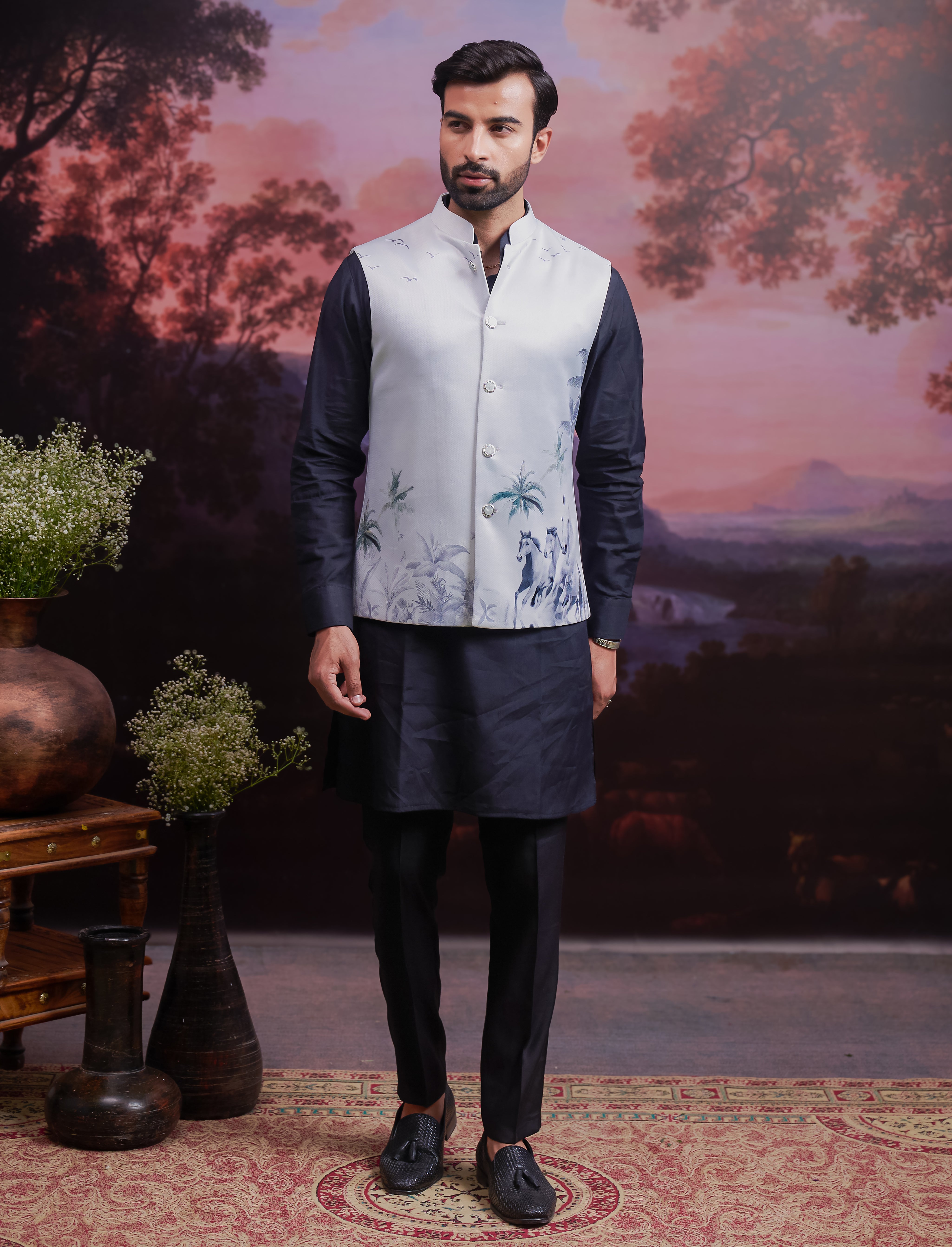 Grey Horse Nehru Jacket