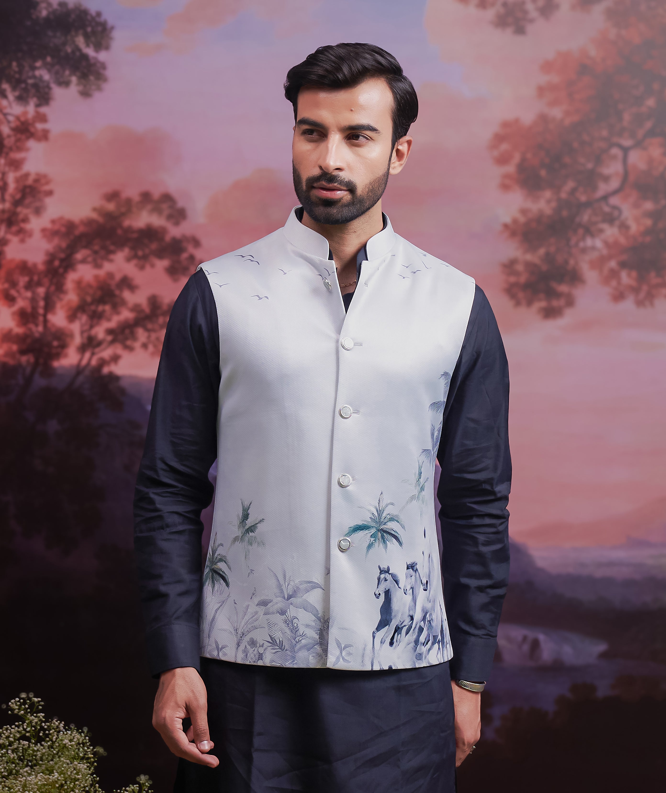 Grey Horse Nehru Jacket