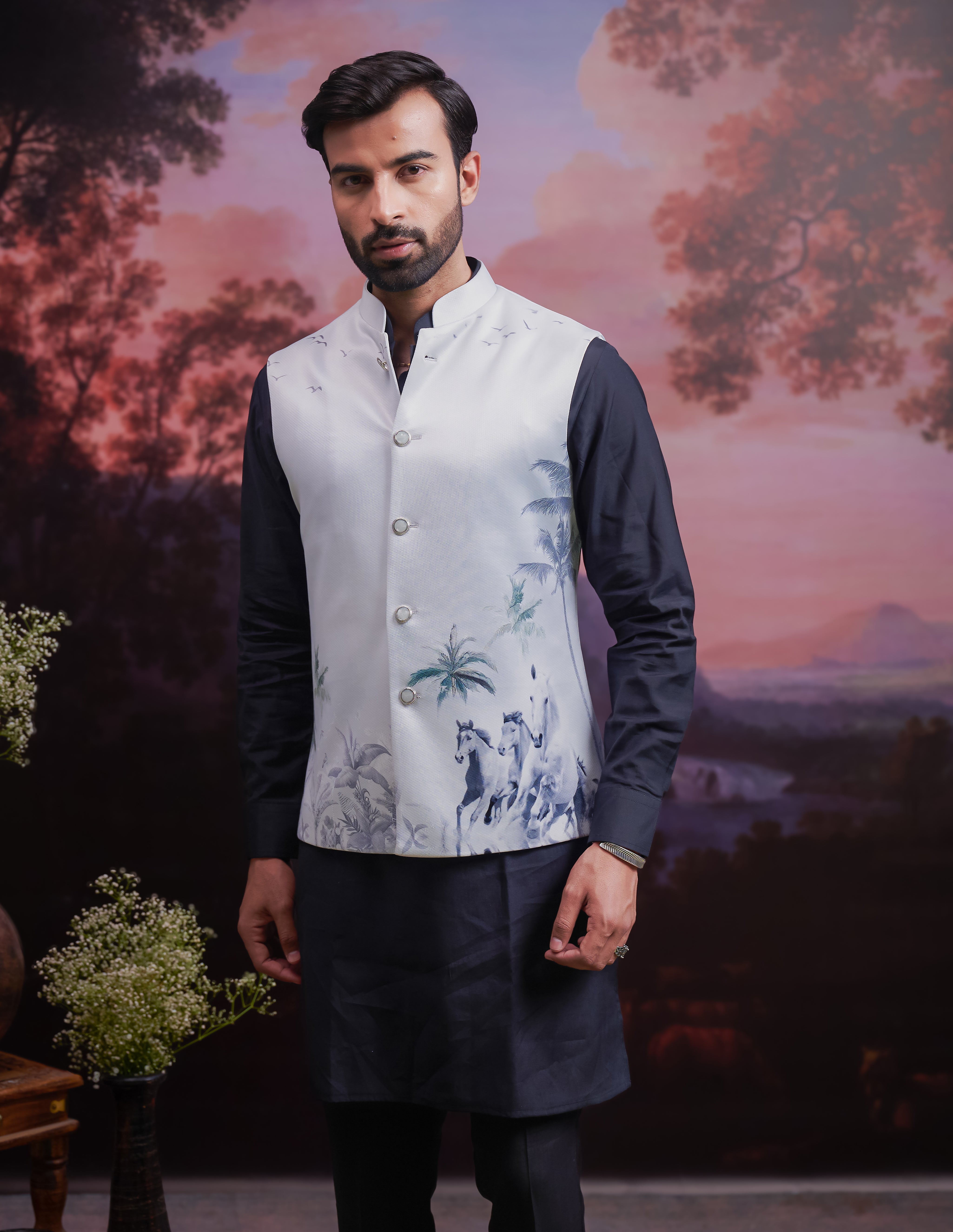 Grey Horse Nehru Jacket