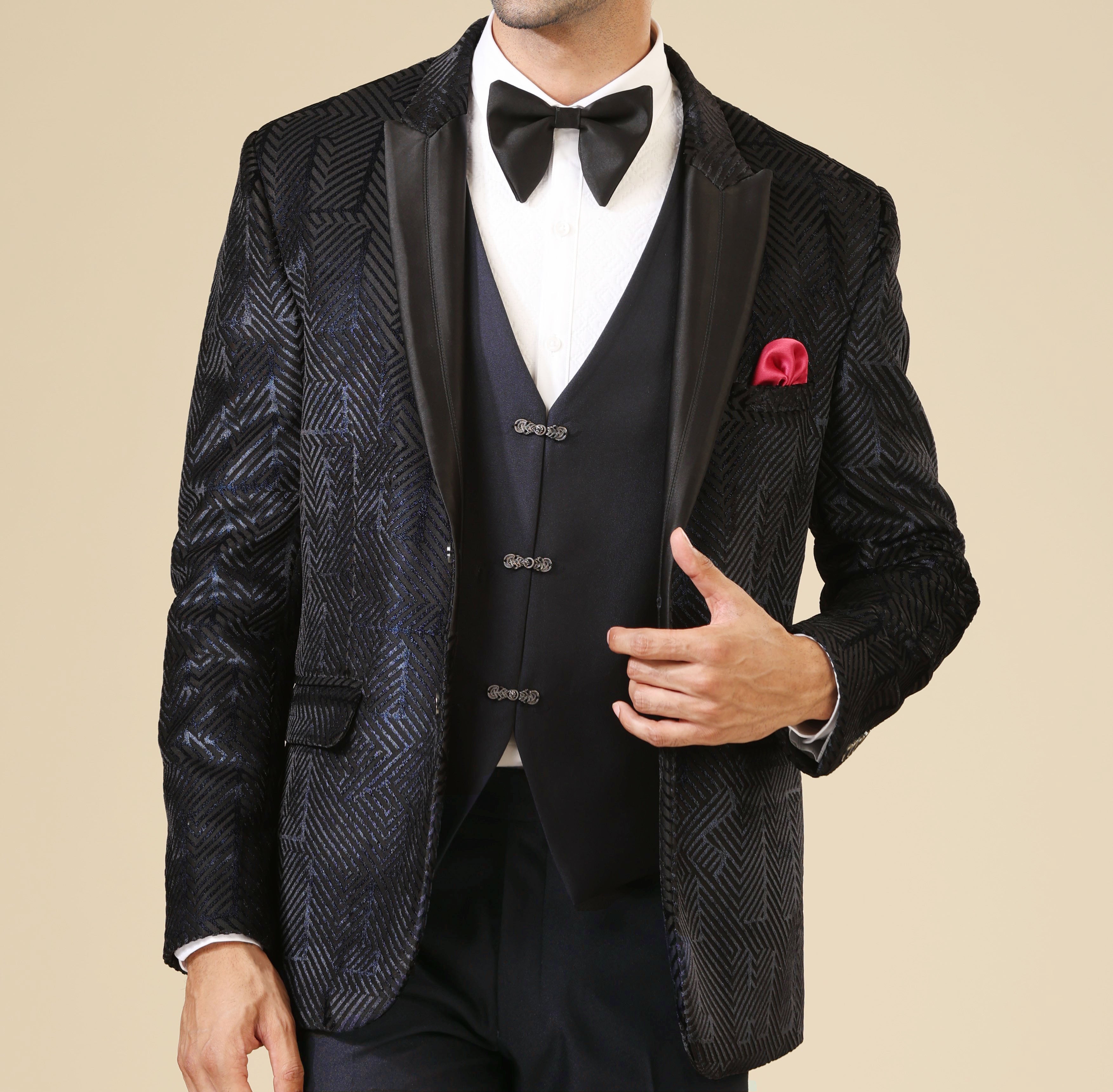 Sophisticated Navy Blue Blazer - Perfect for Formal Occasions

