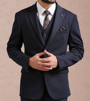 Elegant Navy Blue Suit - Timeless Fashion

