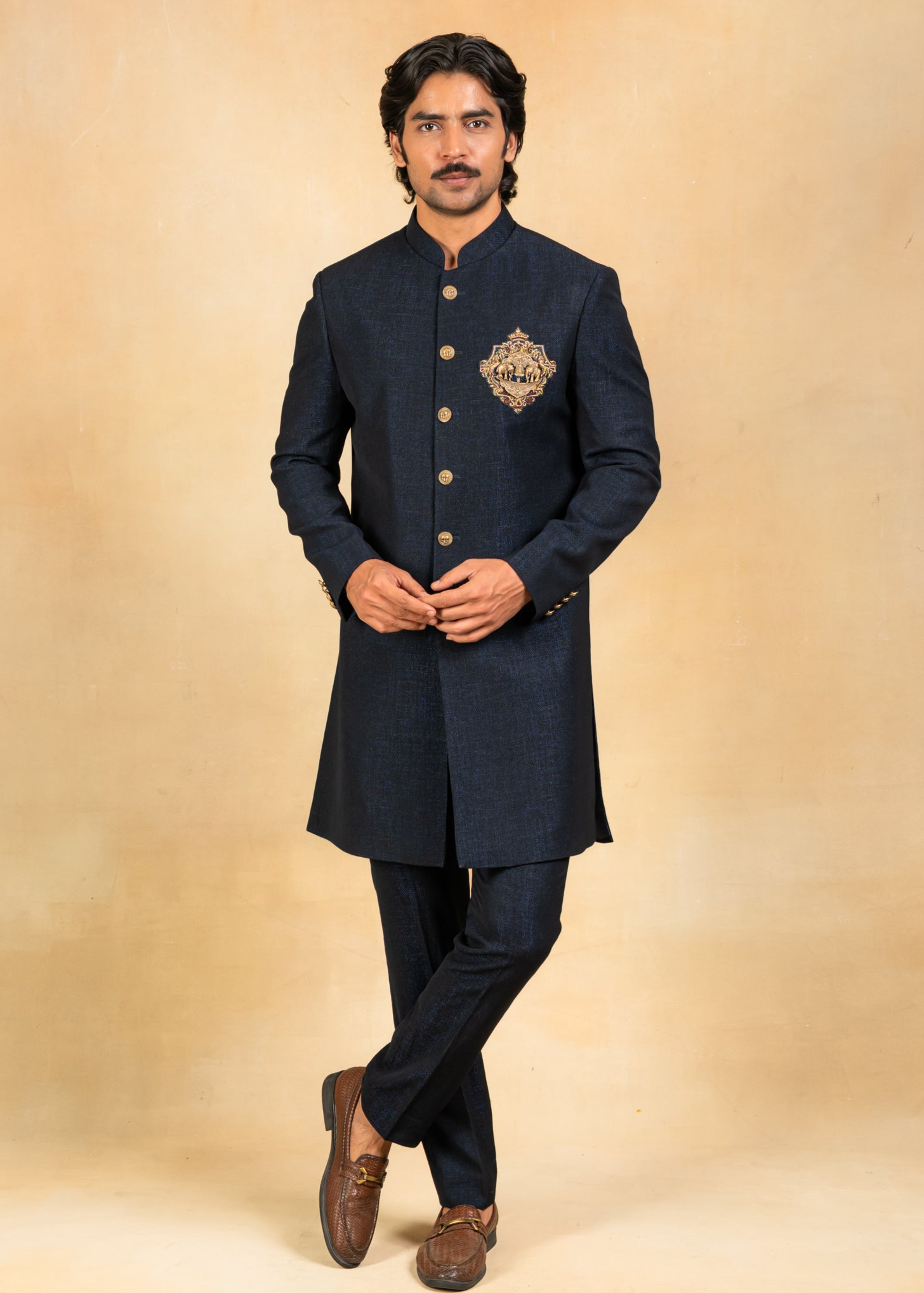 NavyblueindowesternwithBroochandembroidery_1.png