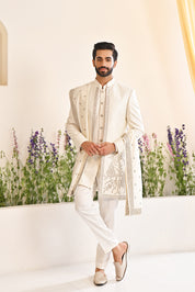 Elegant Off-White Indo-Western - Traditional Indian Attire
