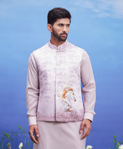 Pink Horse Nehru Jacket