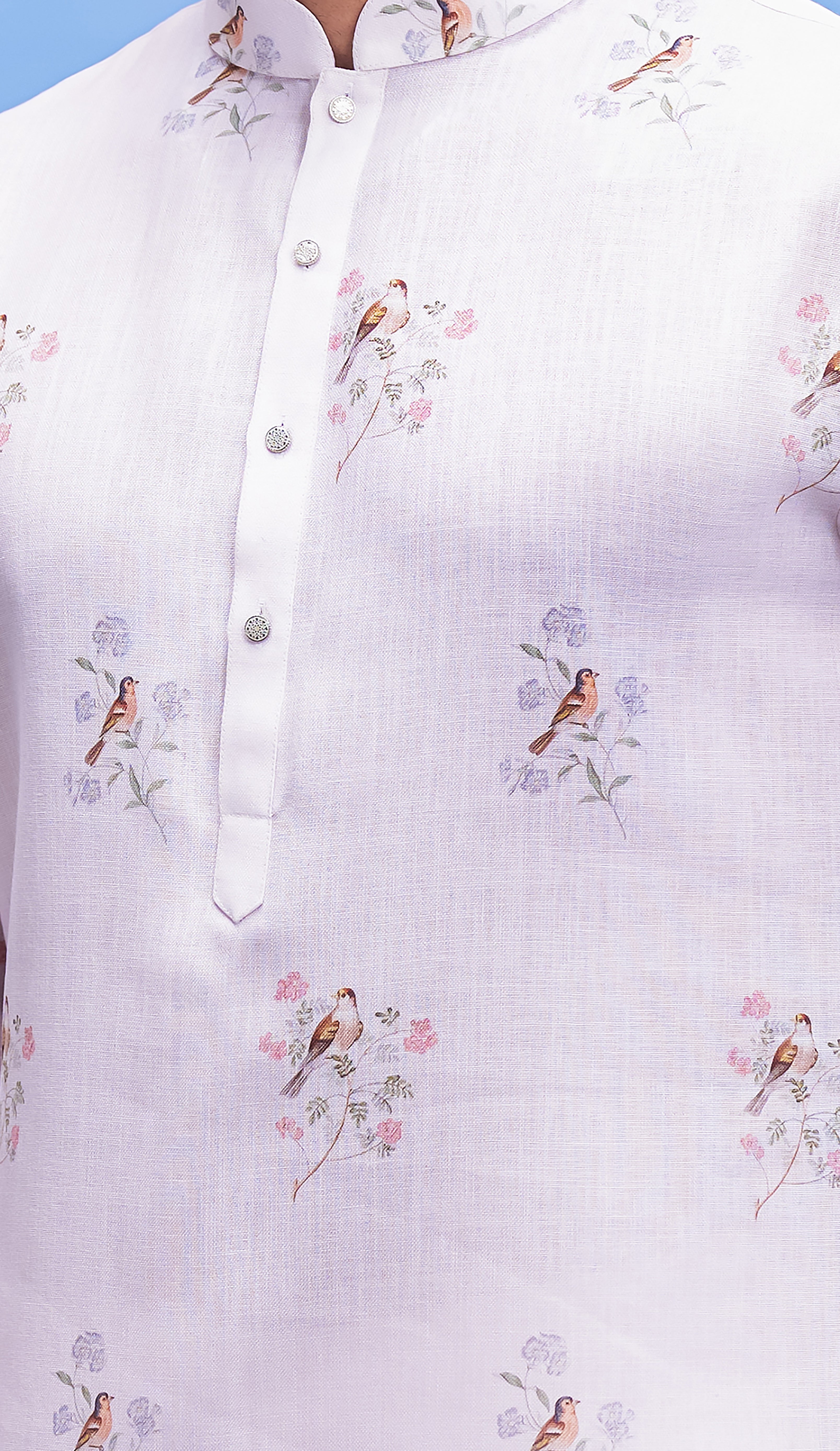 Pink Linen Kurta Sets