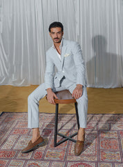 Sky blue pinstripe Suit