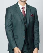 Perfect for Weddings and Formal Occasions
Elegant Teal 5-Piece Suit