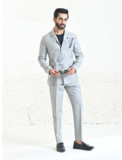 Grey Linen Co-ord Set