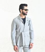 Grey Linen Co-ord Set
