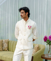 White Bundi with Eagle motif