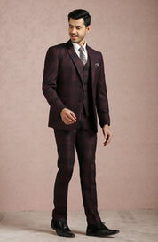  Suitable for Various Occasions
Luxurious Wine Broad Checked 5-Piece Suit, Perfect for Special Occasions
Wine Broad Checked 5-Piece Suit, Designer Wear
Timeless Wine Broad Checked 5-Piece Suit 