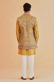 Suitable for Various Occasions
Luxurious Yellow Printed Embroidered Indo-Western
