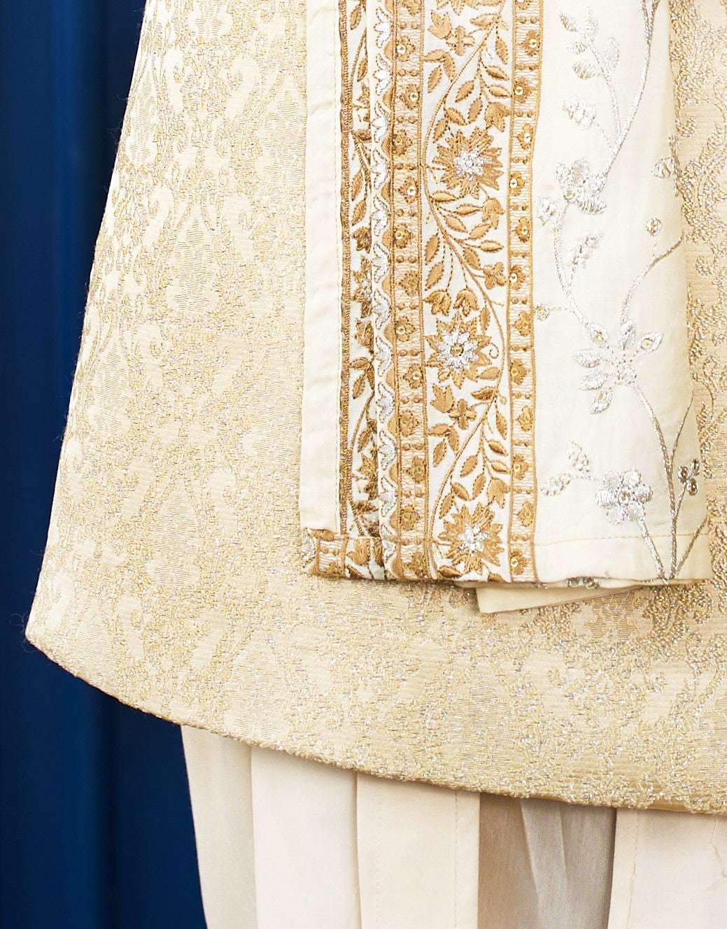 Traditional Indian Attire
Trendy Yellow Jacquard Indo-Western with Dhoti and Embroidered Dupatta