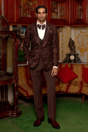 Brownt with V-shaped Vest