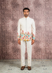 carnival theme bandhgala outfit