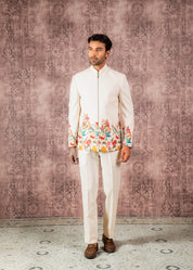 carnival theme bandhgala outfit
