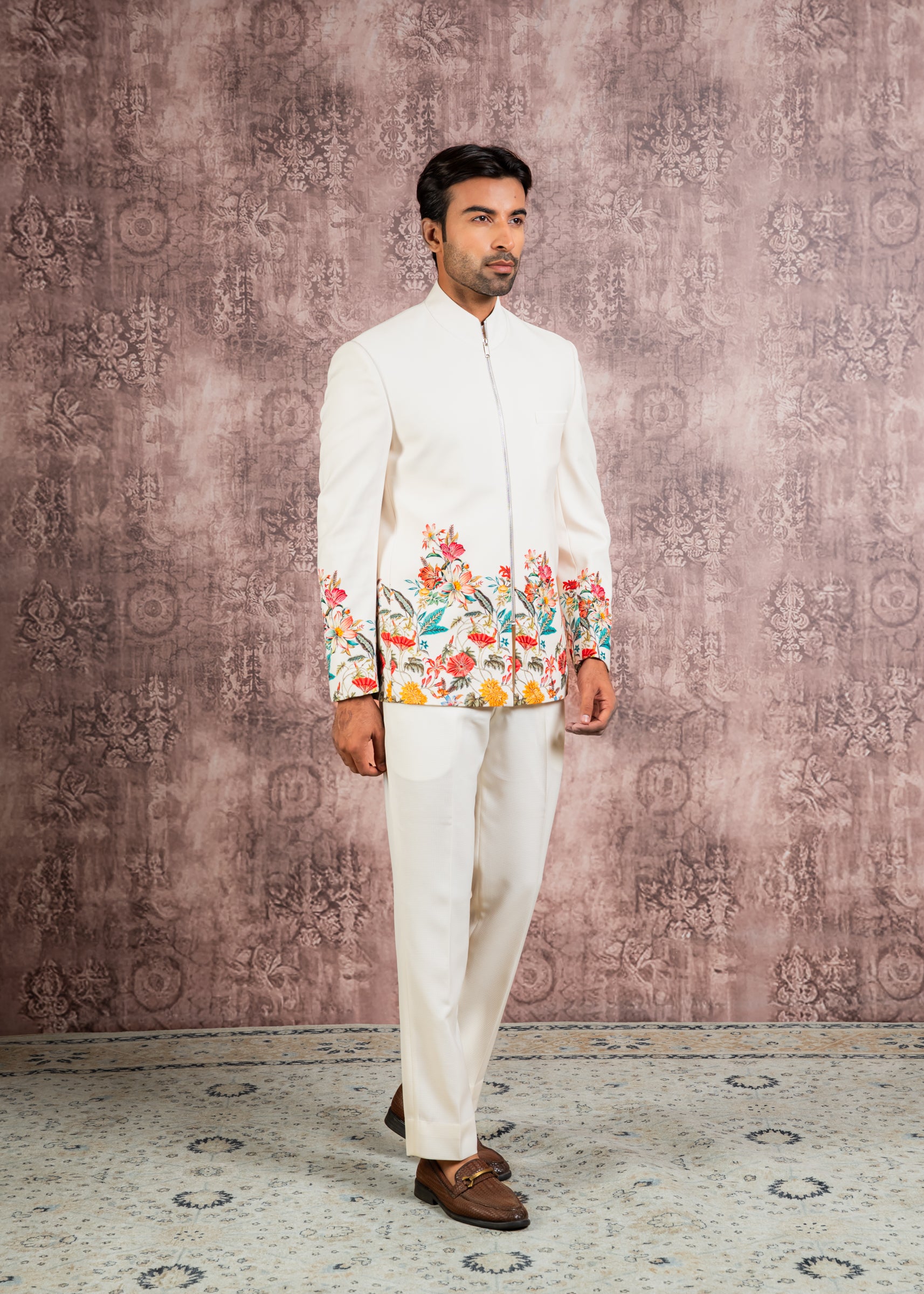 carnival theme bandhgala outfit
