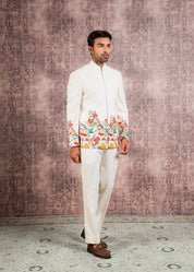carnival theme bandhgala outfit