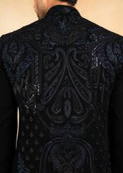 designer dual tone bandhgala with hand embroidery