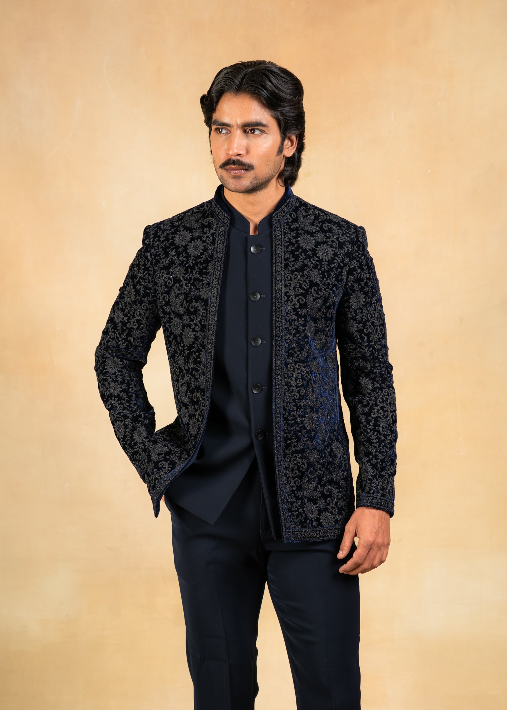 navyblueopenbandhgalawithembroidery_4.jpg