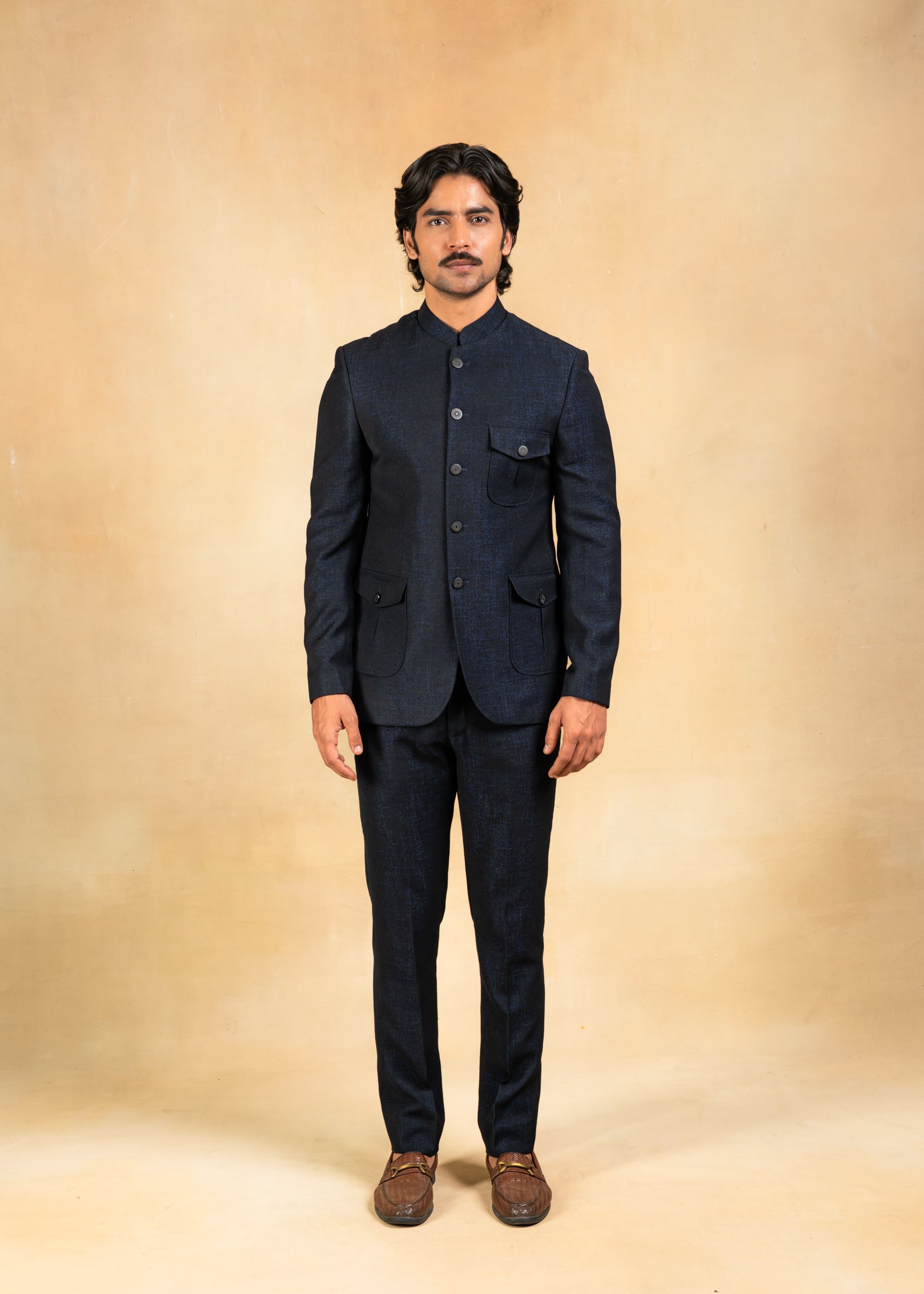 patch pocket style classic bandhgala